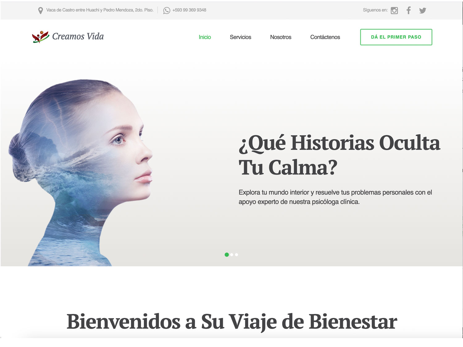 Web page psicólogos